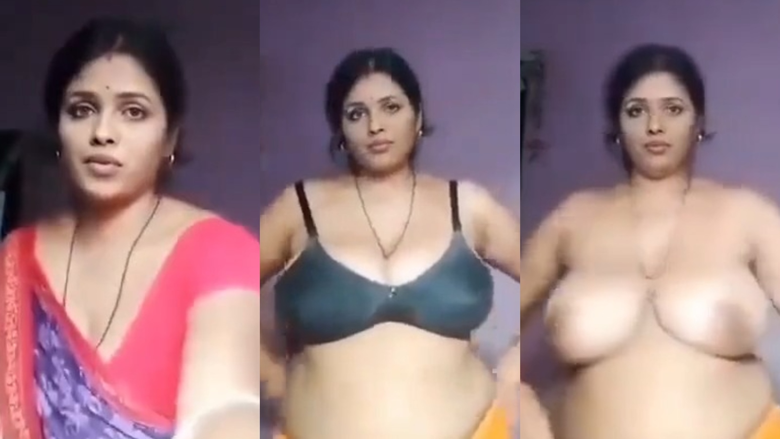 A very hot and lusty marathi housewife made her nude video